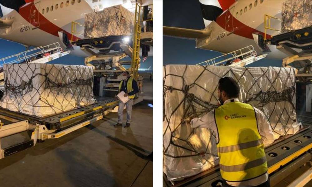 CACC Cargolinx handles first Covid-19 vaccine shipment at Cairo International Airport CACC Cargolinx handles first Covid-19 vaccine shipment at Cairo International Airport